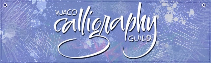 WCG banner 2021 - Calligraphy Guild Waco